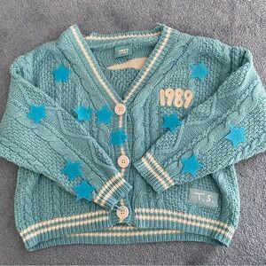 Original 1989 Cardigan with Stars Taylor Swift